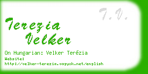 terezia velker business card
